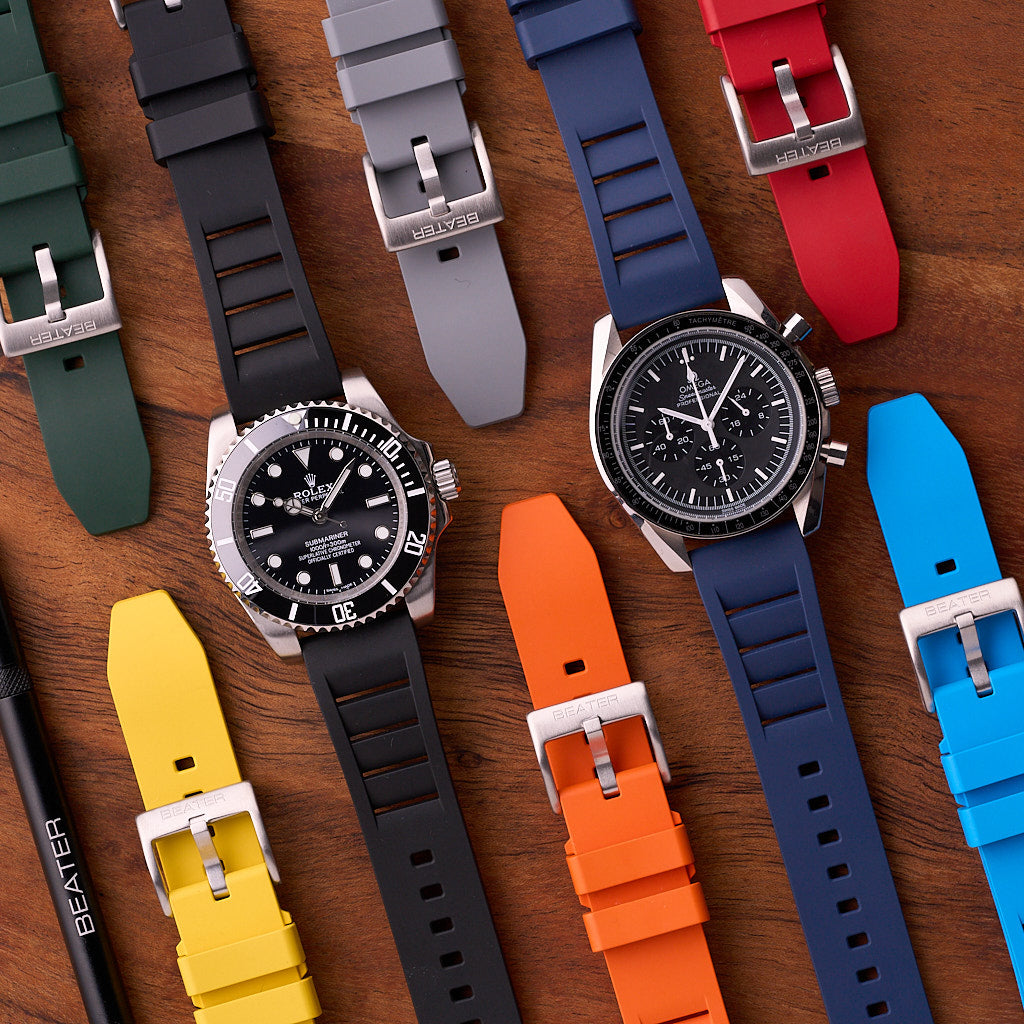 The Bastion - FKM Rubber Watch Strap Navy