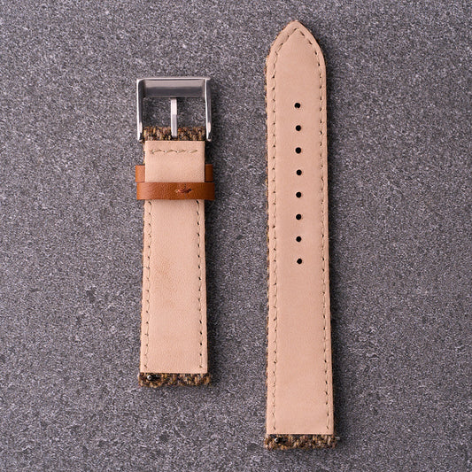 The Hamilton - Harris & Tweed Watch Strap Khaki
