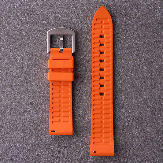 The Callaway - FKM Rubber Watch Strap Orange