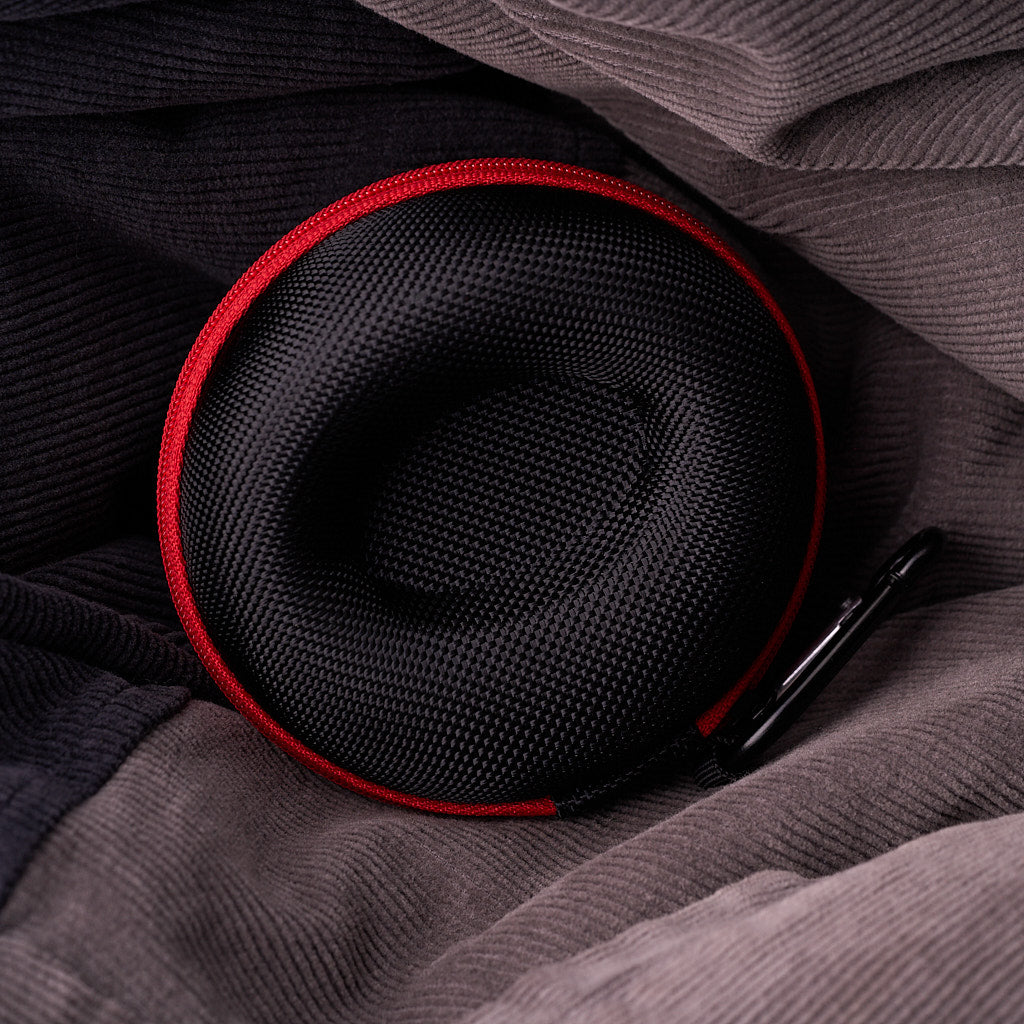 The Pod - Single Watch Case Black & Red