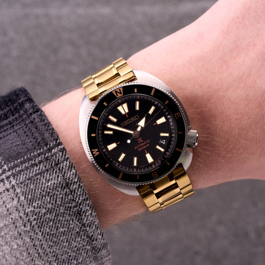 The Mechanic - Stainless Steel Metal Watch Bracelet Gold