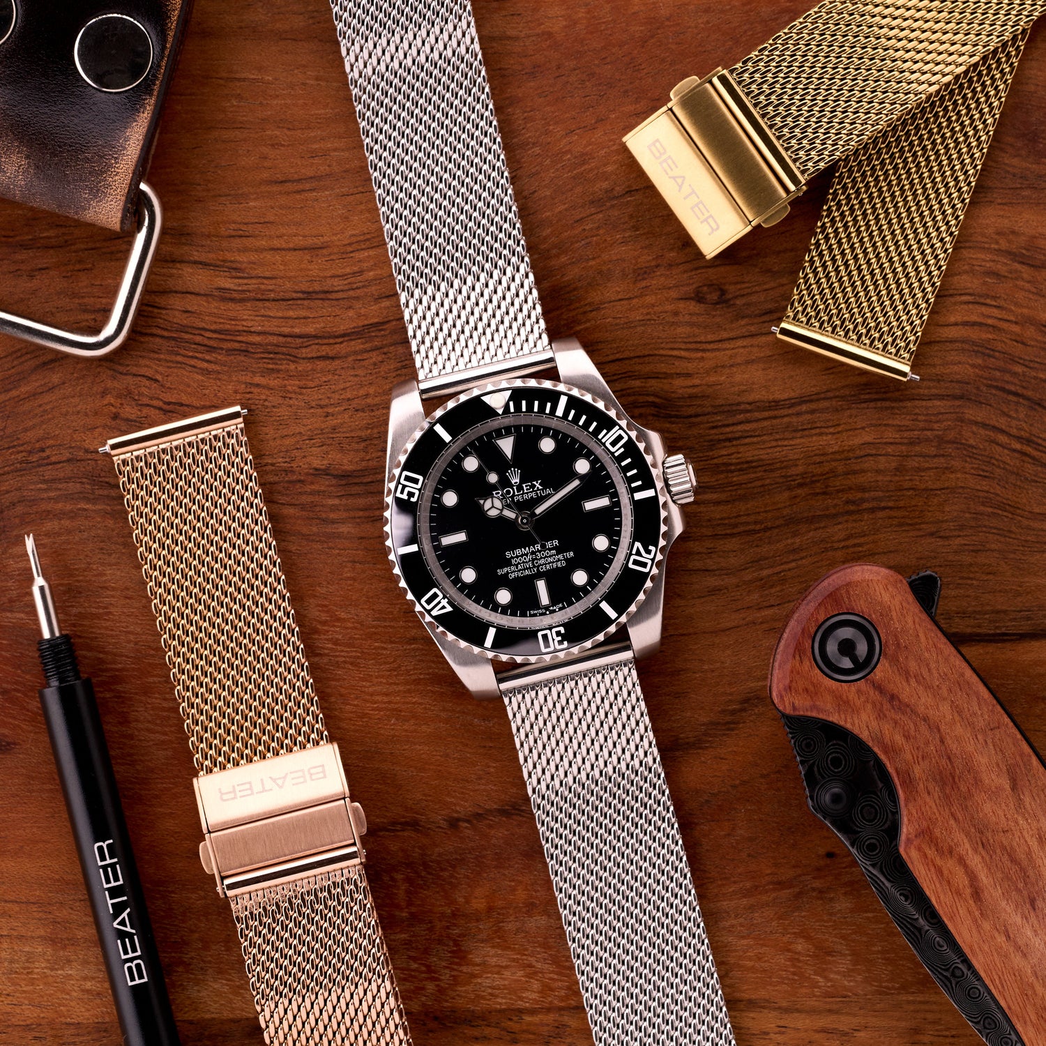 The Sterling - Mesh Stainless Steel Watch Bracelet