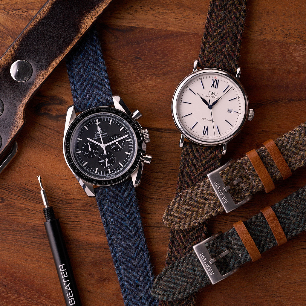 The Hamilton - Harris & Tweed Watch Strap Navy