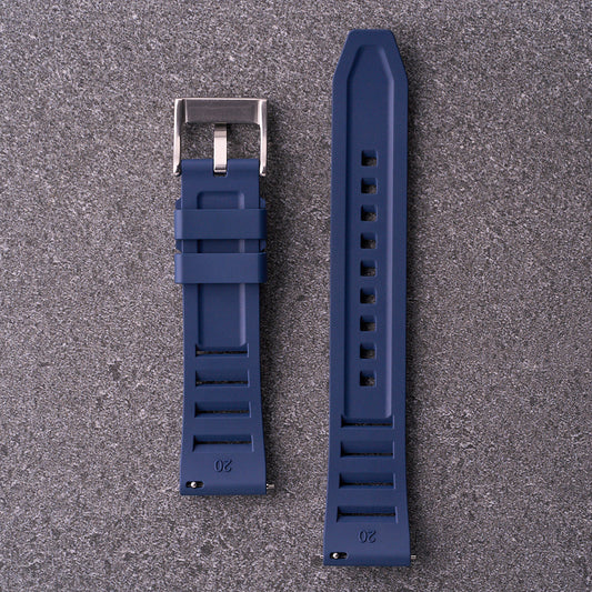 The Bastion - FKM Rubber Watch Strap Navy
