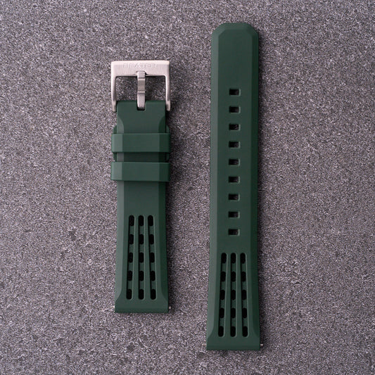 The Recon - FKM Rubber Watch Strap Forest Green