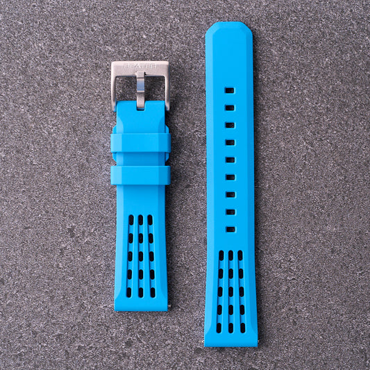 The Recon - FKM Rubber Watch Strap Light Blue