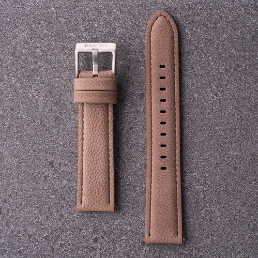The Manhattan - Textured Leather Watch Strap Khaki