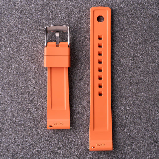 The Operator - FKM Rubber Watch Strap Orange Edition