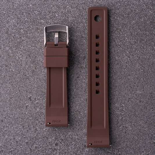 The Operator - FKM Rubber Watch Strap Brown Edition