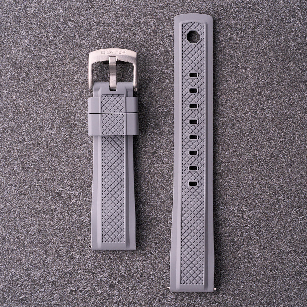 The Operator - FKM Rubber Watch Strap Grey