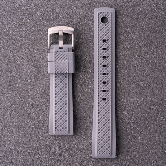 The Operator - FKM Rubber Watch Strap Grey