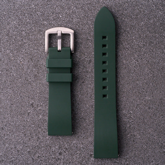 The Callaway - FKM Rubber Watch Strap Forest Green