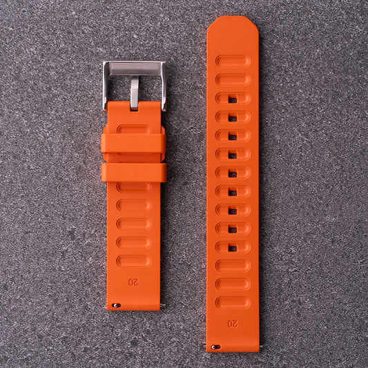 The Gatton - FKM Rubber Watch Strap Orange