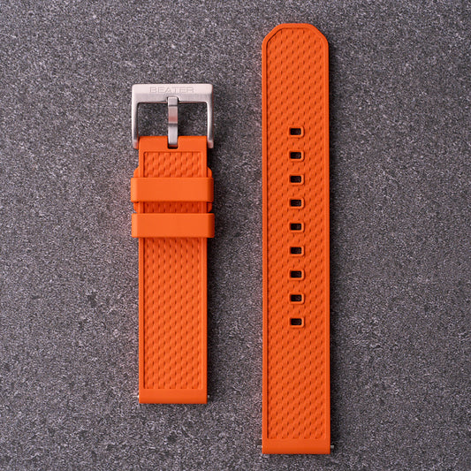 The Gatton - FKM Rubber Watch Strap Orange