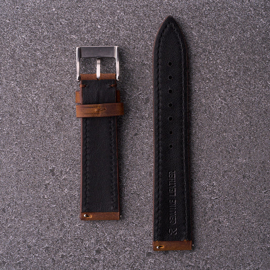 The Harrington - Leather Watch Strap Brown