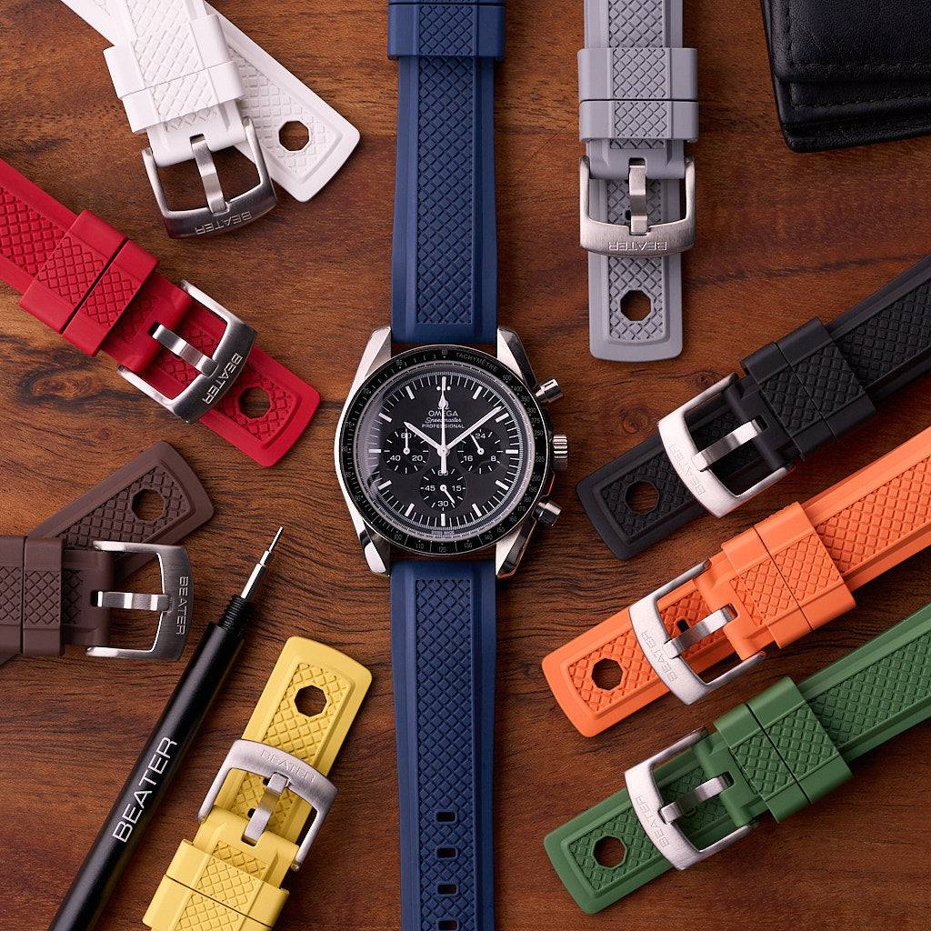 The Operator - FKM Rubber Watch Strap Army Green