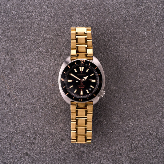 The Mechanic - Stainless Steel Metal Watch Bracelet Gold