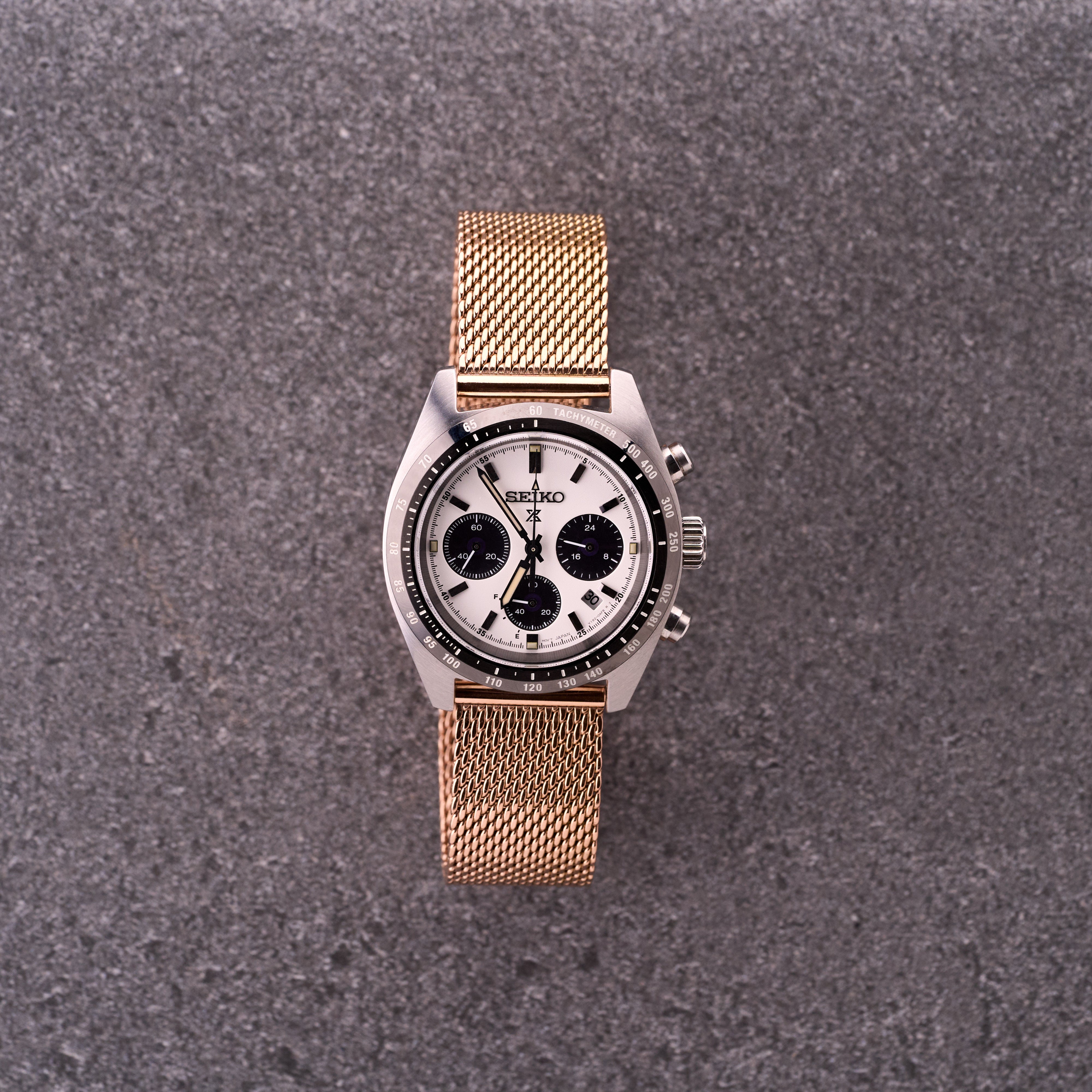 The Sterling - Mesh Stainless Steel Watch Strap Bronze/Rose