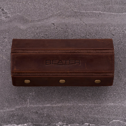 Heritage Leather 3-Slot Watch Storage Case