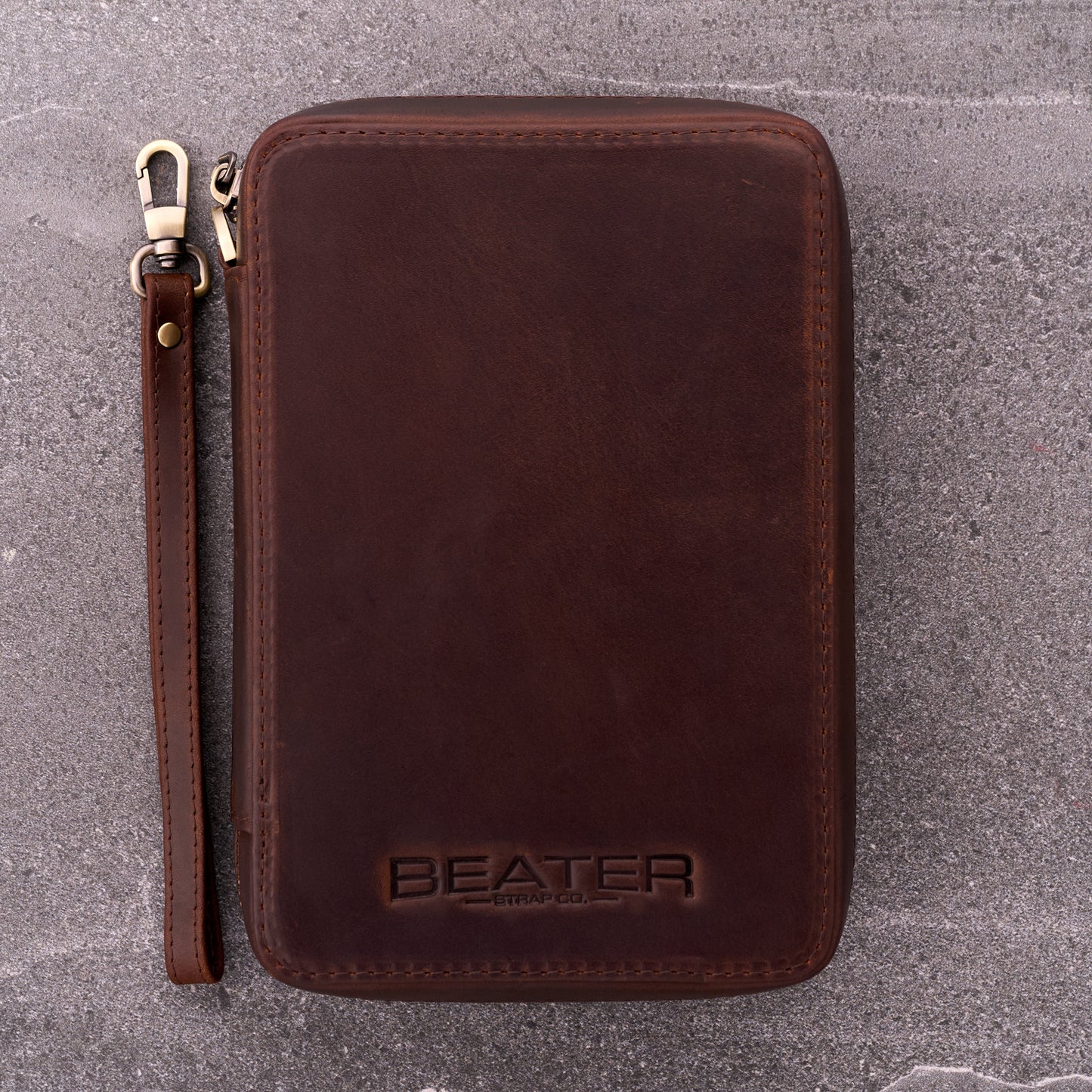 Leather 12-Slot Watch Strap Storage Case