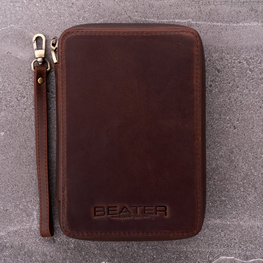 Leather 12-Slot Watch Strap Storage Case