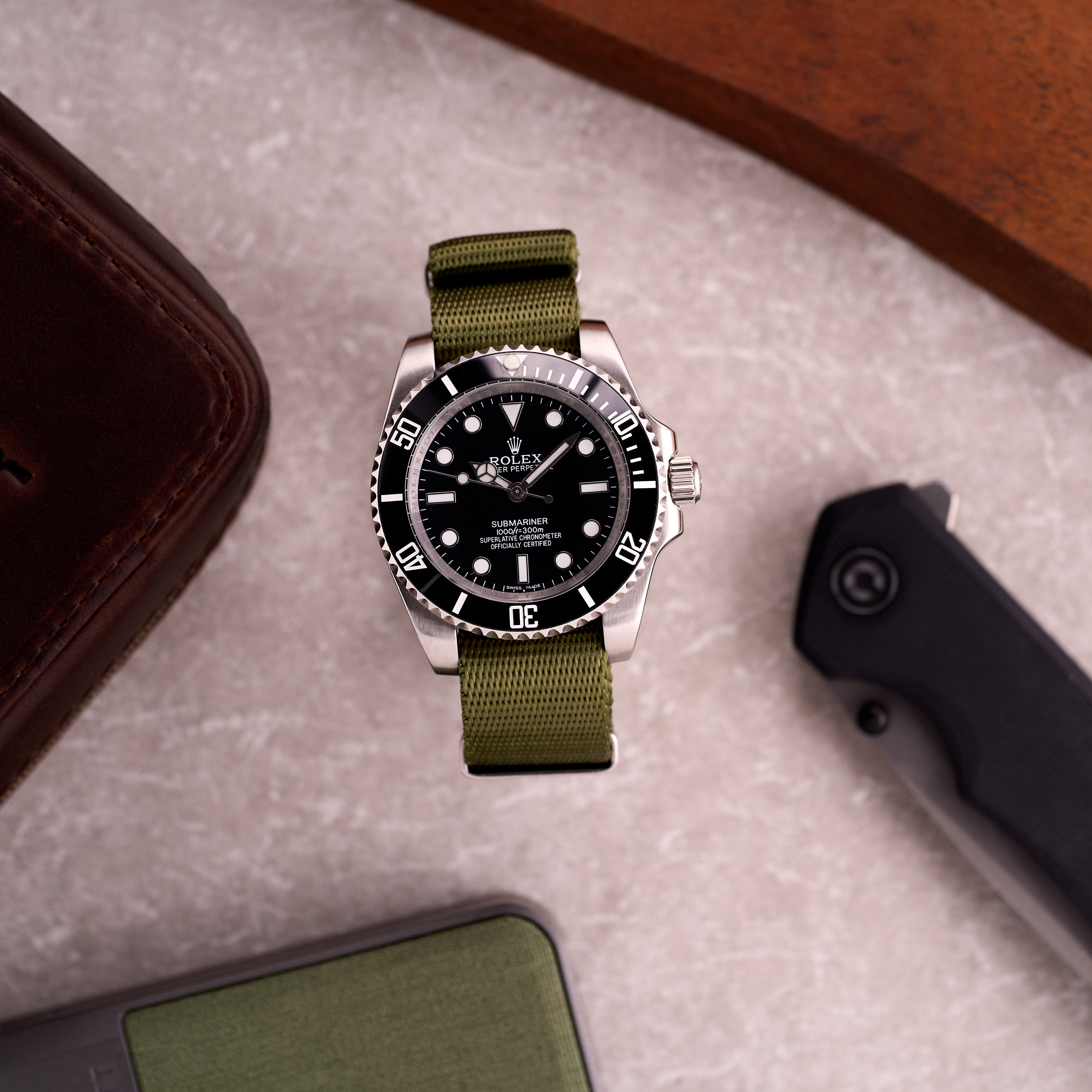 The Sentinel - Dark Green NATO Strap